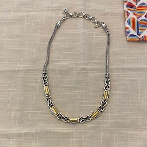 Elegant Silver and Gold Women's Necklace